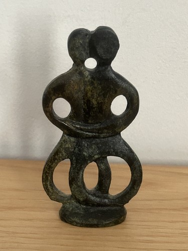 Vintage metal cycladic figures - metal,