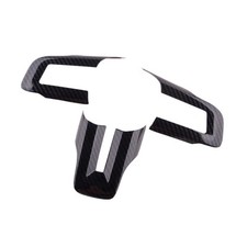Carbon Fiber Style Steering Wheel Cover Trims Fit For Ford Mustang 2015-2019 xg