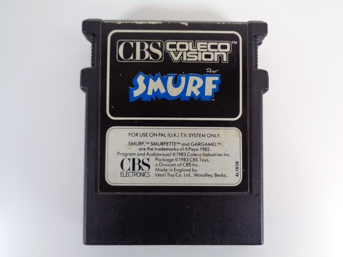Smurf cbs colecovision video - colecovision,