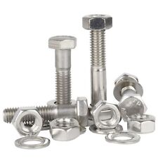 M10 M12 Hex Head Bolts Hexagon Bolt With Hexagon Nuts & Washers Stainless Steel