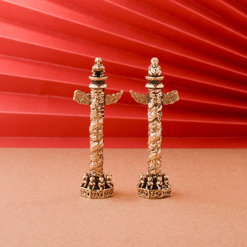 Brass marble pillar - brass,