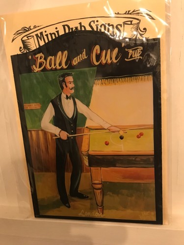 Old ball cue - ball, &