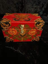 BUDDHIST  Wooden Shrinebox  Hand Painted