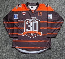 Sheffield Steelers 30th Anniversary (black) Jersey 21/22 - Anthony Deluca 15 2XL