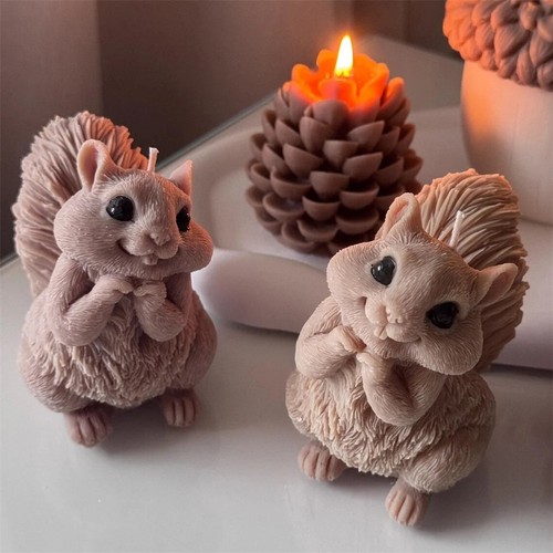 Squirrel silicone mold - 3d,