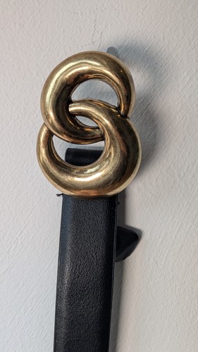 Mango faux leather belt - faux,