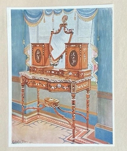 Print ornate dressing - print, an