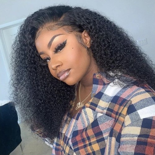 Half wig human hair afro - wig, kinky