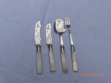 4 PIECE SILVER PLATE & MOTHER
