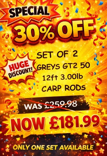 Greys gt2 12ft 00lb set - 12ft, 3.00lb