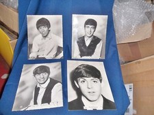 THE BEATLES ORIGINAL 3 X LARGE STAR PICS 1 X VALEX EARLY PHOTOGRAPHS FULL GLOSS