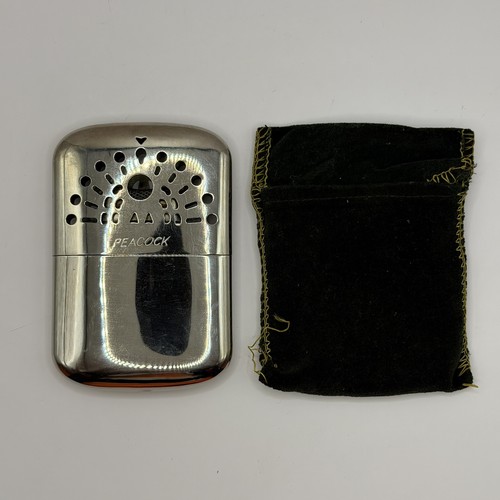 Vintage peacock hand warmer - peacock,