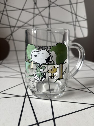 Snoopy glass cup - cup, mug