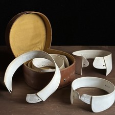 Antique Leather Collar Box