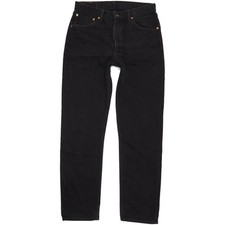 Levi's 521 Men Black Straight Regular Jeans W33 L33 (106812)
