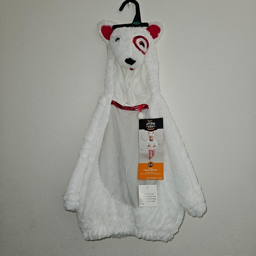 New bullseye white target dog - new,
