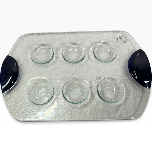Dansk glass escargot deviled - glass,
