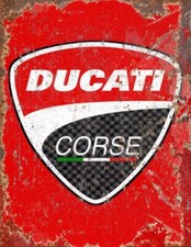Ducati retro metal sign - retro,