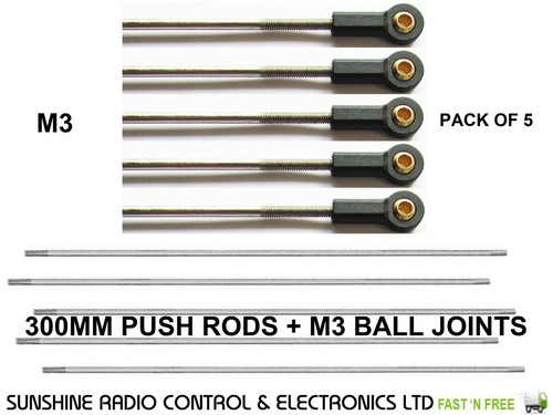 Pushrod 300mm 30cm push - pushrod, 12"