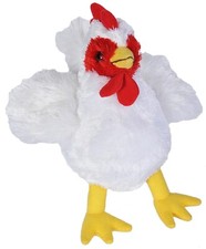 NEW WILD REPUBLIC HUG'EMS CHICKEN PLUSH CUDDLY SOFT TOY TEDDY BEAR HEN