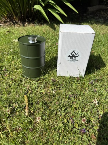 Green 25oz oil drum hip - 25oz,