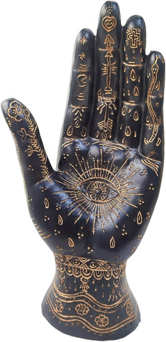Palmistry hand resin - hand, statue