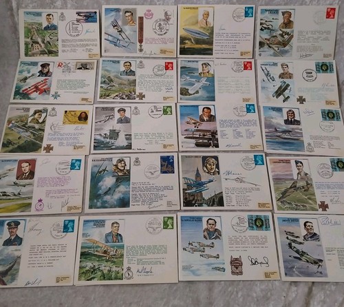Signed raf aviation stamp - signed,