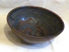Vintage Pottery Bowl Tenmoku