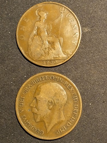 George old penny - penny, coin