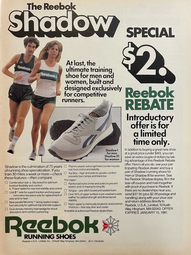 Reebok shadow running shoe - shadow,