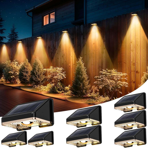 Solar fence lights - 8, pack