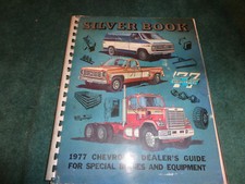 1977 CHEVROLET TRUCK SPECIAL EQUIPMENT DEALER ALBUM / ORIG. SILVER BOOK PICKUP++