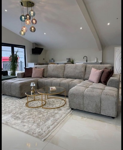 Modern grey shape corner - grey, u-shape