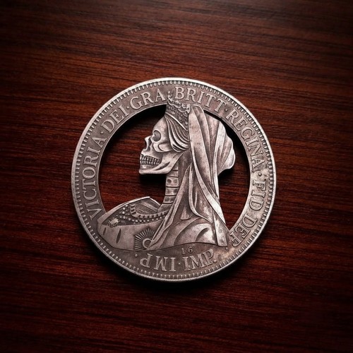 Hobo cut coin skull - hobo,