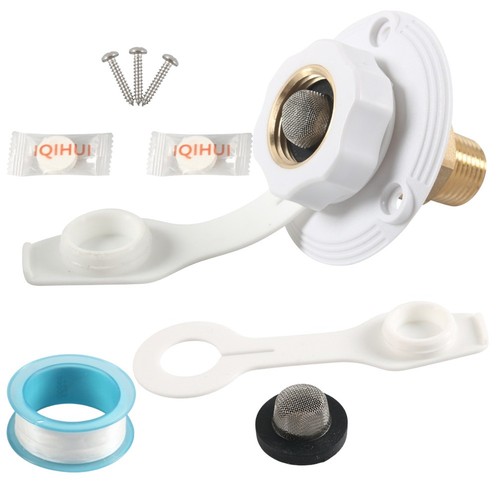 Water inlet kit with check - with,