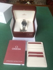 Omega Seamaster Co Axial Chronograph Professional Automatic Black Mid Size Rare