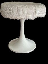 Vintage Retro 1970s Original Footstool Space Race Sci-fi Design Spinning Stool