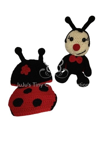 Ladybug outfit doll gift set - doll,
