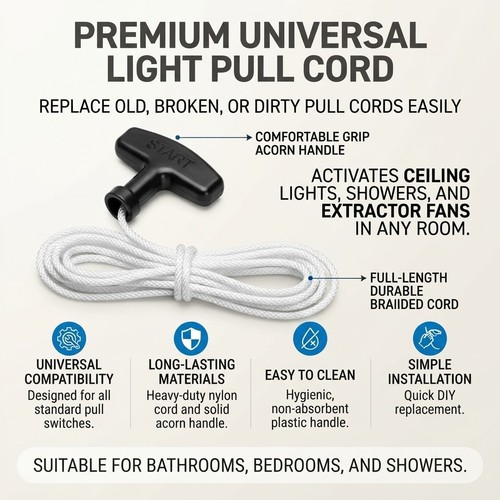 Bathroom bedroom light pull - light,