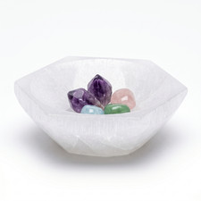 Selenite Bowl Hexagon Shape