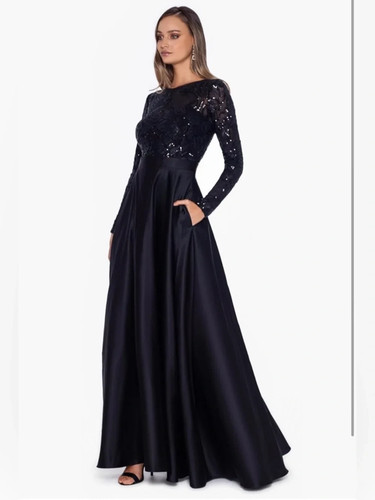 Betsy adam black sequin - adam,