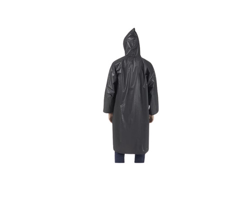 Black eva raincoat - black, long