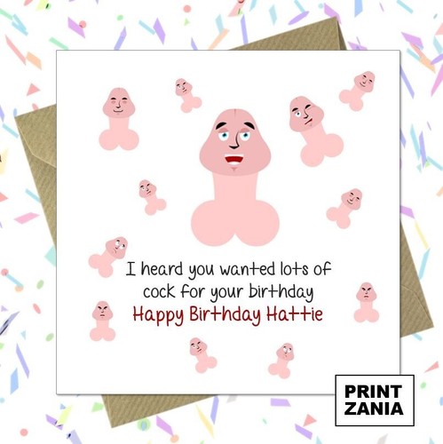 Personalised funny cocks - personalised,