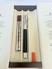 Graf Von Faber-Castell Rollerball pen Guilloche Black used, in box w/ 2 refills