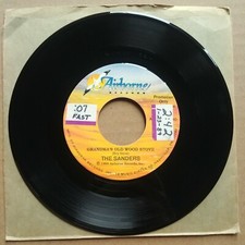 THE SANDERS Grandma's Old Wood Stove 45 7" OBSCURE COUNTRY Record Vinyl Records