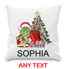 Personalised Grinch Cushion