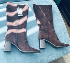 Brown Knee High Boots - Size 8 BNWT