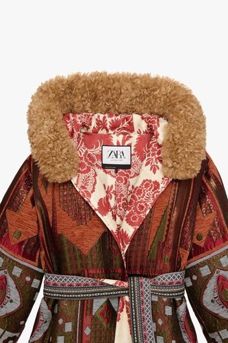 Zara atelier jacquard coat - zara,