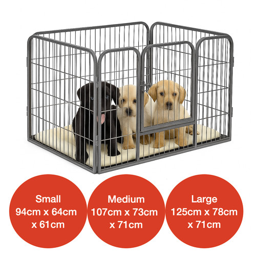 Barker 4pc dog cage - mr,