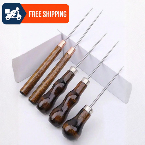 3pc leather sewing awl set - 3pc,